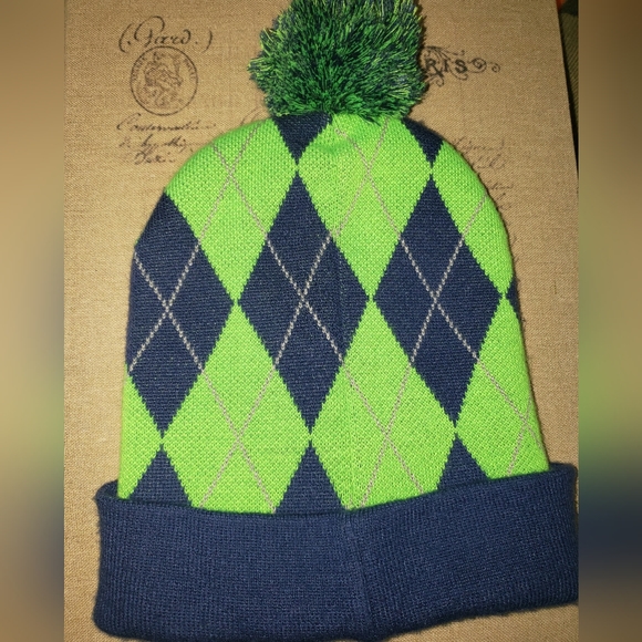 Toddler Seahawks Beanie - Picture 2 of 2